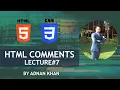 HTML Comments Lec-7 HTML tutorial for beginners in
