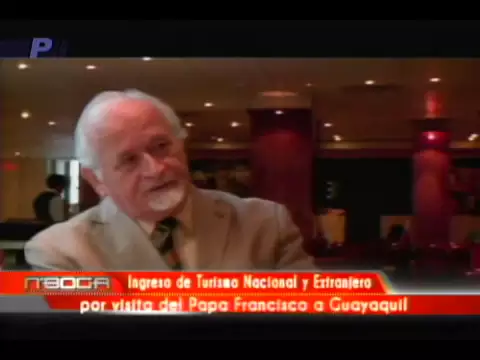 Ingreso de turismo nacional y extranjero por visita del Papa Francisco a Guayaquil