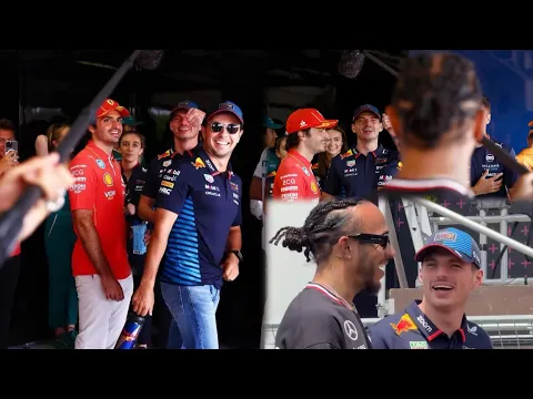 Download MP3 Lewis Hamilton pranks Max Verstappen in the Driver’s Parade | Behind the scenes #ImolaGP