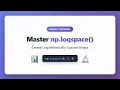 NumPy logspace Tutorial - Create Logarithmically Spaced Arrays in Python