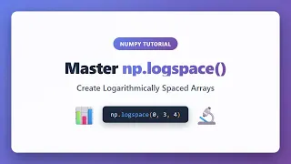 NumPy logspace Tutorial - Create Logarithmically Spaced Arrays in Python