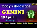Aj Ka Din Kaisa Rahe Ga Gemini Daily Horoscope Horoscope Today Aj Ka Din 10 April 2022