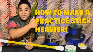How to Make a Samoan Fireknife Practice Stick Heavier Siva Afi Training Tips