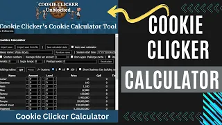 Cookie Clicker Calculator Online