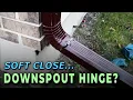 How To Install Downspout Extensions I DIY Downspout Hinges Versus Gutterworks Flip Up Hinge