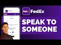 How To Speak To Someone At FedEx