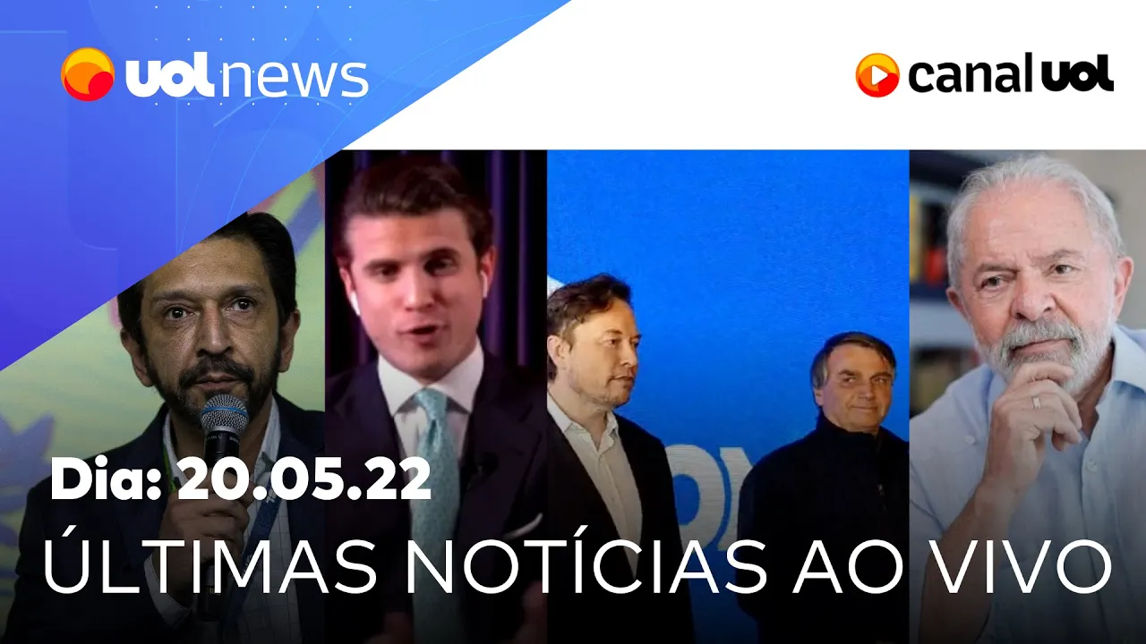 Bolsonaro e Elon Musk, Lula na pesquisa Ipespe, Ricardo Nunes ao vivo, André Marinho | UOL News