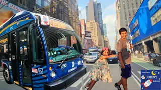 Train Ride & Bus Adventure to Hudson Yards + The High Line | Kids Learn NYC Transportation!
