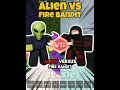 Alien vs Fire Bandit | 99 nachten in het bos #robloxedit