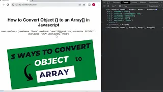 How to convert object to array in JavaScript