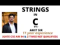 Strings In C C Tutorial In Hindi GATE 2023 PART 2