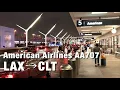 USA Flight Beautiful rainy LAX American Airlines AA707 LAX CLT