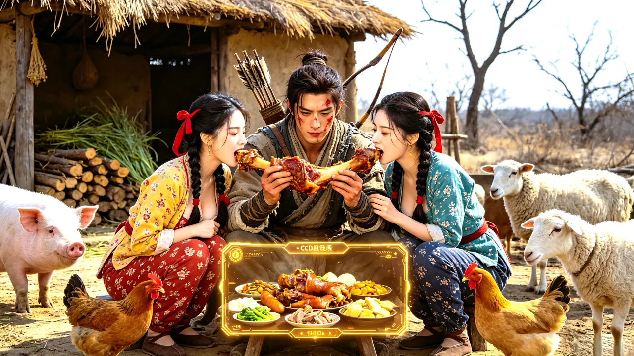 A poor man living with beasts awakens a god-tier system after meeting two stunning sisters! poster