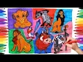 DISNEY Coloring Pages for Children Drawing Disney Coloring Book The Lion King