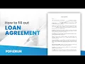 How to Fill Out Loan Agreement Online PDFRun