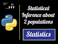 Statistical inference about 2 population - Data Science with Python