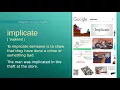 Implicate C1 level english vocabulary lesson www LipLix com