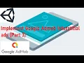 How to Implement Admob Interstitial Ad in Unity C Mobile Application Monetize mobile app Part3