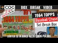 1964 Topps Baseball Card Set Break Box