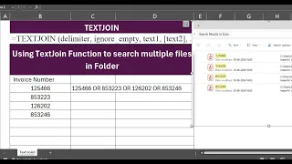 Search multiple files in folder by using Excel 365 - TEXTJOIN