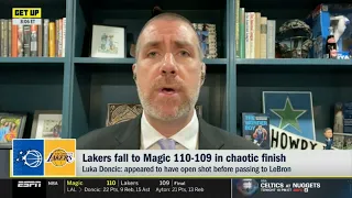 GET UP | "Lakers are a mess!" - Tim MacMahon reacts to LeBron James and LA fall to Magic 110-109