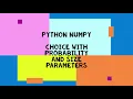 Python Random Nos with choice using size and probability parameters