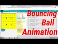 How to make bouncing ball animation in code org gamelab