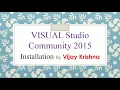 How to Download And Install Visual Studio Community 2015 on Windows 10