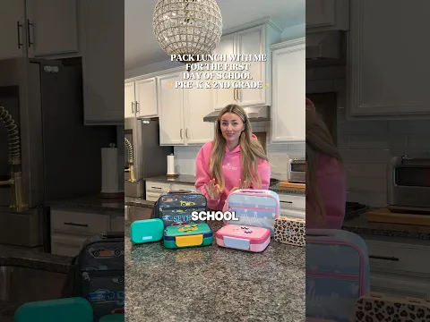 PACK LUNCH WiTH ME FOR THE FiRST DAY OF SCHOOL!🥹🚌✏️