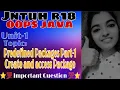 jntuh r18 oops Java programming unit2 predefined packages part-1 create andaccess package gunshot