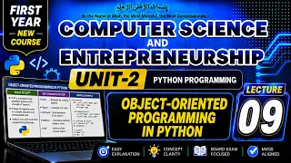 Object-Oriented Programming in Python First year computer science Chapter 2 Lecture 9