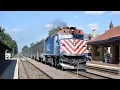 Metra BNSF Trains on the Racetrack