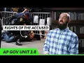 Due Process and the RIGHTS of the ACCUSED AP Gov Review Unit 3 Topic 8 3 8