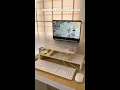 Aesthetic Minimalist Desk Workspace Makeover
