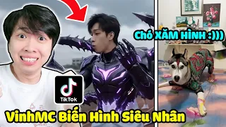 VinhMC XEM TIKTOK VN TÔI BIẾN THÀNH SIÊU NHÂN VÀ CHÚ CHÓ BÁO THỦ XĂM HÌNH CỰC HÀI