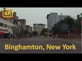 Driving in Downtown Binghamton New York - 4K60fps