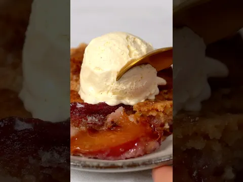 Peach Cobbler with Cake Mix