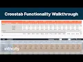 Crosstab Functionality Walkthrough