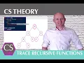 TRACING RECURSIVE ALGORITHMS How to use a trace table and a tree to trace recursive functions