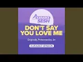 Don't Say You Love Me (Originally Performed by Jin) (Karaoke Version)