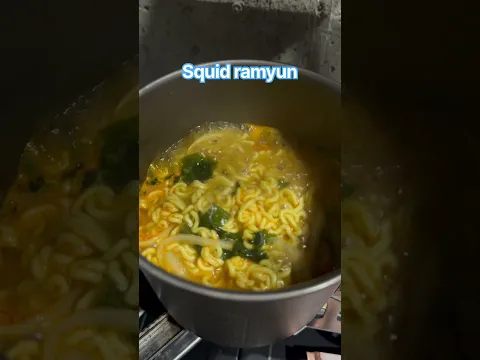 Korean squid ramyun #bts