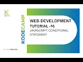16 JavaScript Conditional Statements KodeCamp 1 0 Training Session