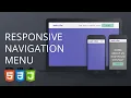 Responsive Navigation Menu With Animated Hamburger HTML CSS and JS Tutorial