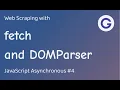 fetch and DOMParser - Web Scraping my logo
