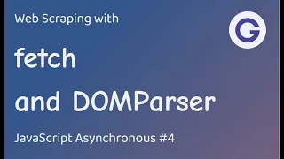 fetch and DOMParser - Web Scraping my logo