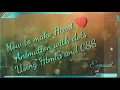 How to make Heart Shape Animation with Dots using HTML5 and CSS in VS Studio EK Journey