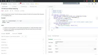 LeetCode 76 Minimum Window Substring