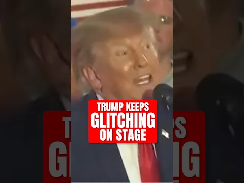 WTF: Trump Keeps GLITCHING On Stage...