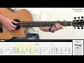 On Melancholy Hill - Gorillaz | Fingerstyle Guitar | TAB + Chords + Lyrics