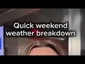 Quick weekend weather breakout